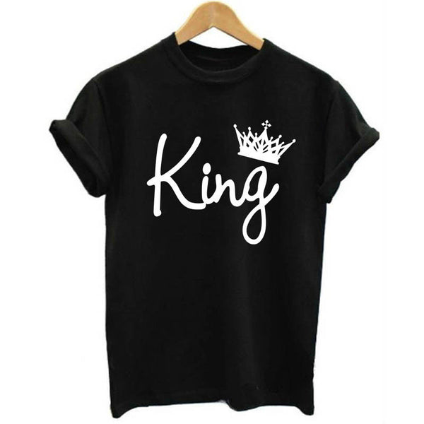 Playera de Pareja King & Queen con Estampado de Corona