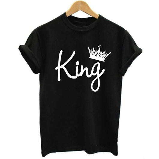 Playera de Pareja King & Queen con Estampado de Corona