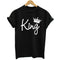 Playera de Pareja King & Queen con Estampado de Corona