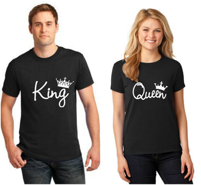 Playera de Pareja King & Queen con Estampado de Corona - Image 5