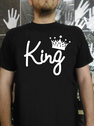 Playera de Pareja King & Queen con Estampado de Corona - Image 6