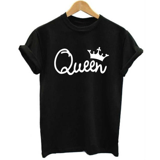 Playera de Pareja King & Queen con Estampado de Corona - Image 2