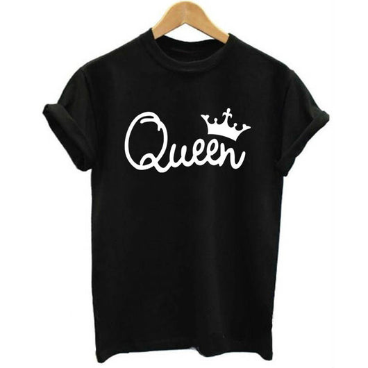 Playera de Pareja King & Queen con Estampado de Corona - Image 2