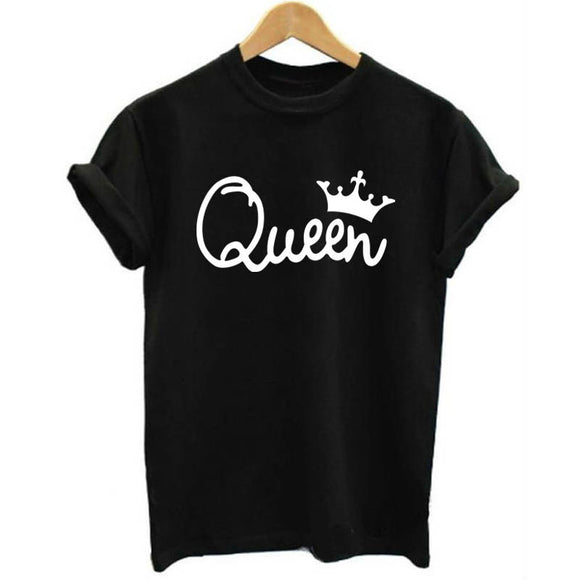 Playera de Pareja King & Queen con Estampado de Corona