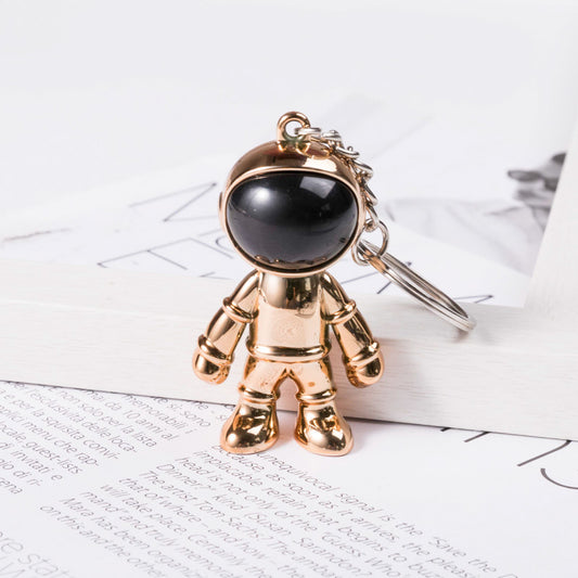 Collar y Llavero Spaceman Hip Hop Coreano con Diseño de Cruz