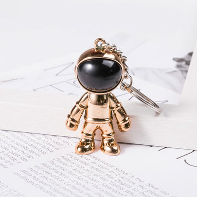 Collar y Llavero Spaceman Hip Hop Coreano con Diseño de Cruz