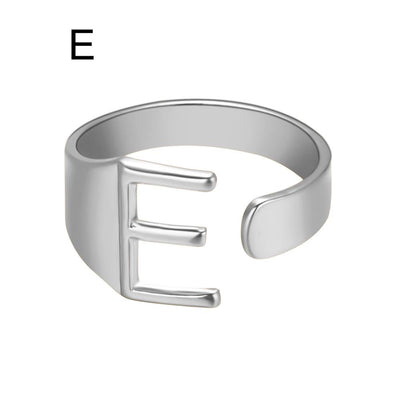 Anillo Ajustable de Letras Iniciales en Oro - Diseño Personalizado Abierto - Image 6