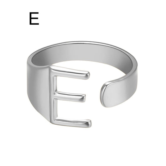 Anillo Ajustable de Letras Iniciales en Oro - Diseño Personalizado Abierto - Image 6