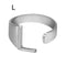 European And American A-Z Letter Ring Dorado Metal Adjustable Open Ring Initials Name Letter Female Factory Direct Sales Plateado L