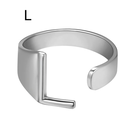 Anillo Ajustable de Letras Iniciales en Oro - Diseño Personalizado Abierto - Image 13