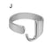 European And American A-Z Letter Ring Dorado Metal Adjustable Open Ring Initials Name Letter Female Factory Direct Sales Plateado J