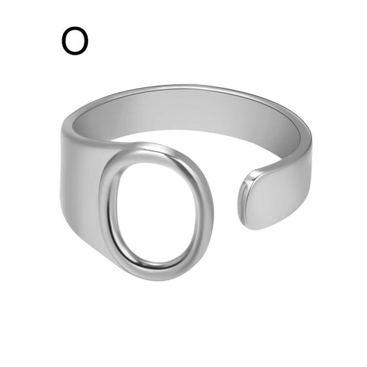 Anillo Ajustable de Letras Iniciales en Oro - Diseño Personalizado Abierto - Image 17