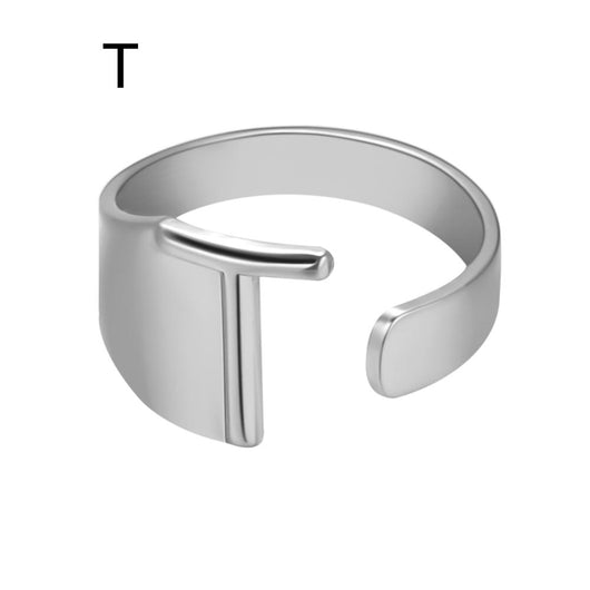 Anillo Ajustable de Letras Iniciales en Oro - Diseño Personalizado Abierto - Image 22