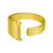 European And American A-Z Letter Ring Dorado Metal Adjustable Open Ring Initials Name Letter Female Factory Direct Sales Golden I
