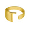 European And American A-Z Letter Ring Dorado Metal Adjustable Open Ring Initials Name Letter Female Factory Direct Sales Golden T