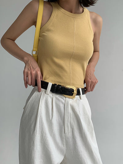 Pantalón Recto de Talle Alto Oversize Casual - Image 8
