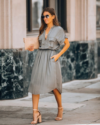 Vestido de Algodón Cómodo y Versátil - Diseño Minimalista y Fresco - Image 6