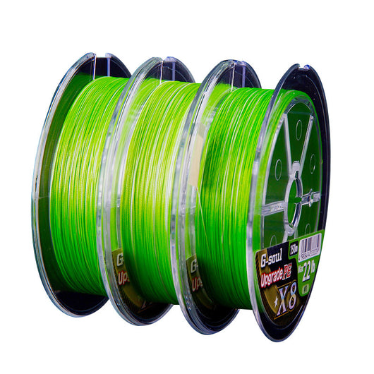 Línea de Pesca YGK PE 8 Hilos X8 Color Fluorescente Alta Visibilidad