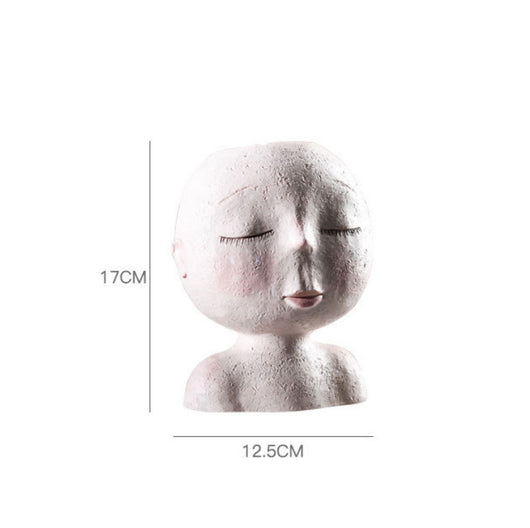 Maceta Escultura Decorativa Nórdica con Diseño Floral Artístico - Image 10