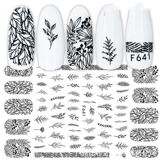 Calcomanías de Uñas 3D con Estampado en Caliente - Diseños Japoneses, Europeos y Americanos - Image 17