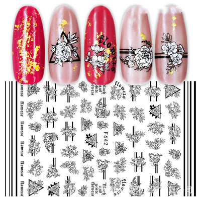 Calcomanías de Uñas 3D con Estampado en Caliente - Diseños Japoneses, Europeos y Americanos - Image 20