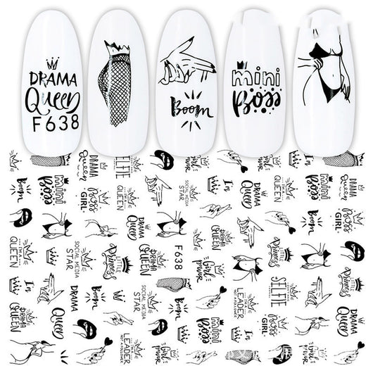 Calcomanías de Uñas 3D con Estampado en Caliente - Diseños Japoneses, Europeos y Americanos - Image 18