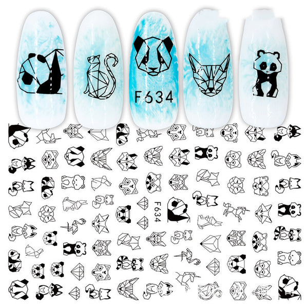 Calcomanías de Uñas 3D con Estampado en Caliente - Diseños Japoneses, Europeos y Americanos