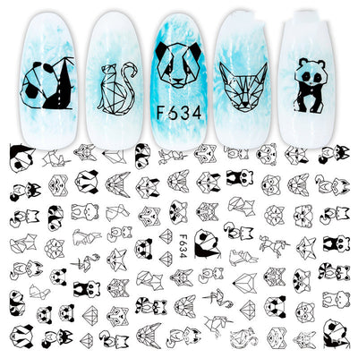 Calcomanías de Uñas 3D con Estampado en Caliente - Diseños Japoneses, Europeos y Americanos