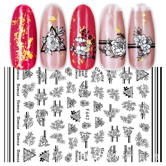 Calcomanías de Uñas 3D con Estampado en Caliente - Diseños Japoneses, Europeos y Americanos - Image 9