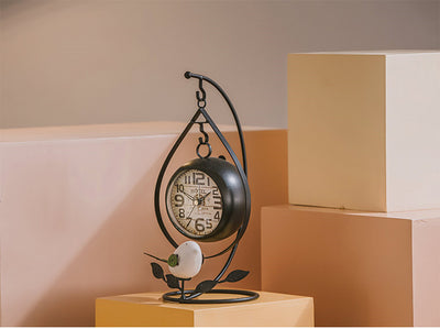 Reloj de Escritorio Dorado Minimalista Moderno con Alarma - Image 3