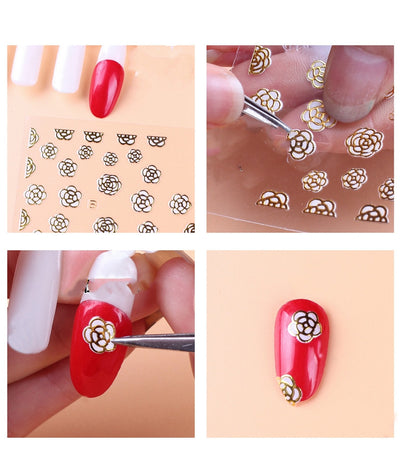Parches de Uñas con Flores Secas - Adhesivo Fotocurable Premium - Image 5