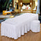 Grid Blanco Individual Bed Skirt Square Head 180 X 60