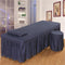 Grid Navy Individual Bed Skirt Square Head 180 X 60
