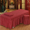 Rojo Vino Individual Bed Skirt Square Head 180 X 60