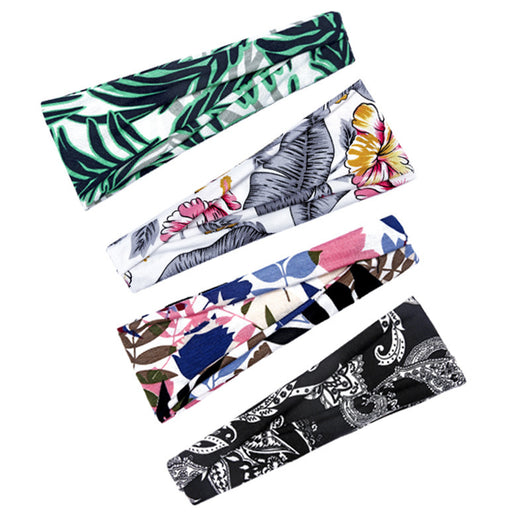 Banda Elástica Deportiva Floral para Yoga y Running - Absorbe Sudor - Image 16
