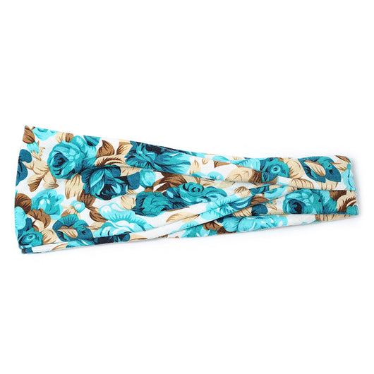 Banda Elástica Deportiva Floral para Yoga y Running - Absorbe Sudor - Image 13