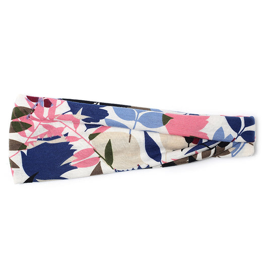 Banda Elástica Deportiva Floral para Yoga y Running - Absorbe Sudor - Image 3