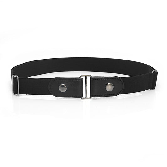 Cinturón Elástico de Cuero Ajustable Invisible - Diseño Minimalista Versátil