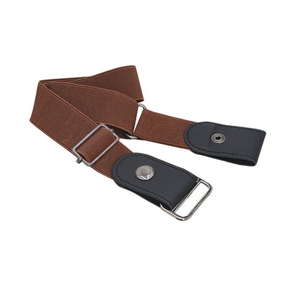 Cinturón Elástico de Cuero Ajustable Invisible - Diseño Minimalista Versátil - Image 7