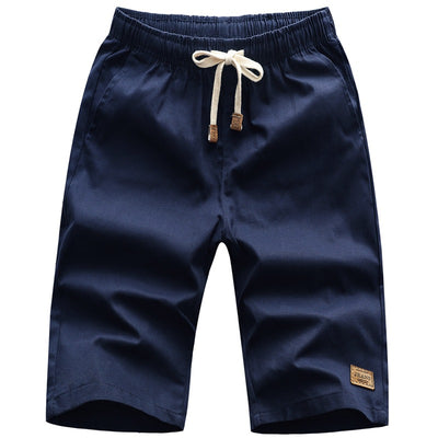 Pantalones Deportivos Casuales Holgados de Algodón de Cinco Puntos - Image 8
