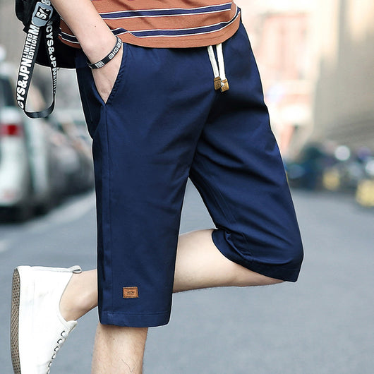 Pantalones Deportivos Casuales Holgados de Algodón de Cinco Puntos - Image 3