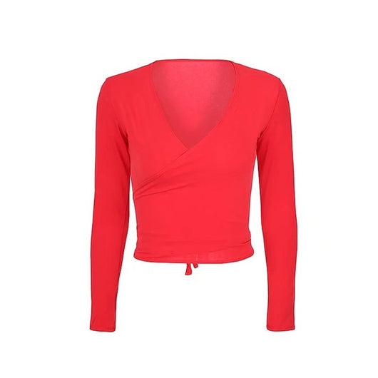 Blusa Envolvente con Estampado Floral y Escote V - Image 7
