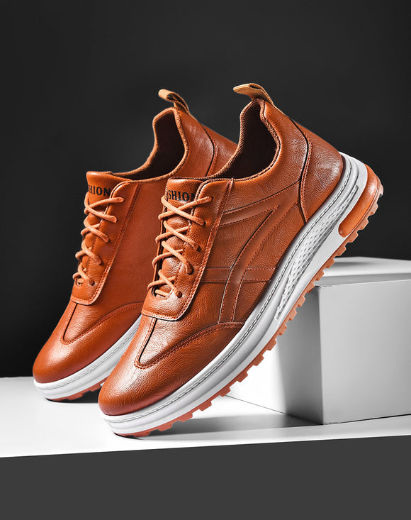 Zapatos Casuales de Cuero Negro para Hombre