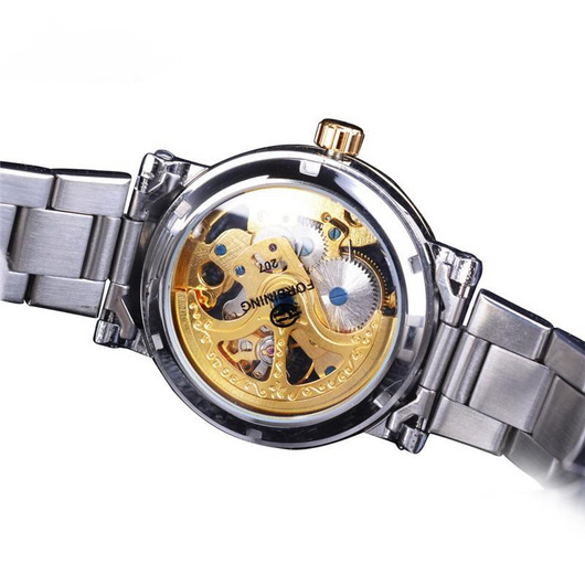 Reloj Automático Retro Dorado a Prueba de Agua - Image 12