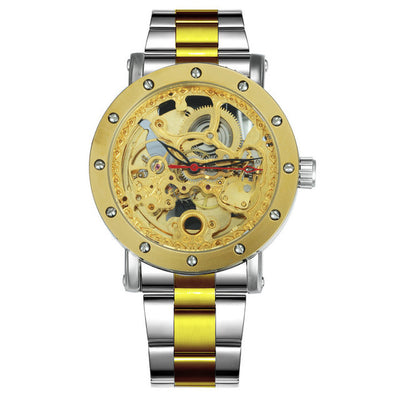 Reloj Automático Retro Dorado a Prueba de Agua - Image 5