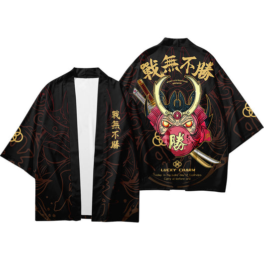 Kimono Cardigan Protección Solar Estilo Oriental Manga 3/4 Ligero