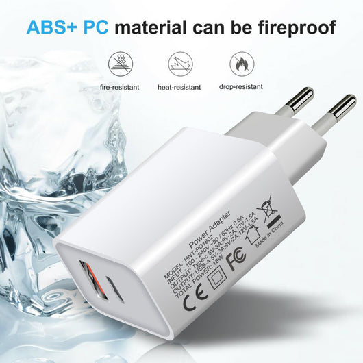 Cargador Rápido 18W Dual Puerto USB-C PD para iPhone 12 y Dispositivos - Image 16