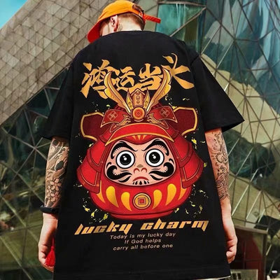 Camiseta Estampada Onda Street Dance Retro - Cuello Redondo Manga Corta Hombre - Image 10