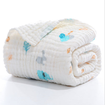 Toalla de Baño para Bebé de Algodón Puro 6 Capas - Súper Suave y Absorbente