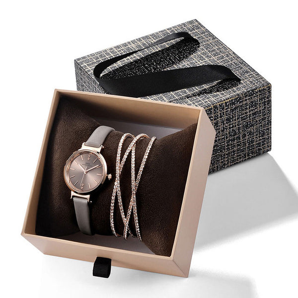 Estuche de Cristal para Reloj y Pulsera - Set Elegante de Joyería